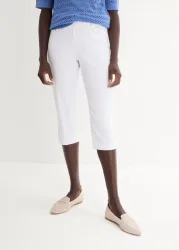 bonprix Caprihose aus überwiegend Viskose, mit Elasthan-Anteil, figurnahe Passform