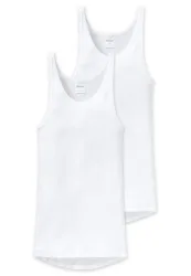 Schiesser - Tanktop Doppelripp, für Herren, Weiss, Größe M