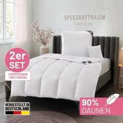 SPESSARTTRAUM Daunenbettdecke + Federkissen 