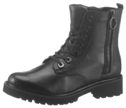 Remonte, Remonte Schnürstiefelette Blockabsatz, Stiefelette, Schnürboots, im modischen Used Look