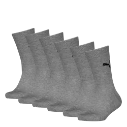 Puma - Socken  6er Pack Bequem sitzend-Easy Rider 6P, 35-38, Grau
