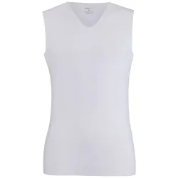 ISA bodywear - T-Shirt, Body Fit, ärmellos, für Herren, Weiss, Größe XL