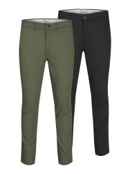 Jack & Jones - Jeans  Figurbetont-JPSTMARCO JJDAVE 2PK, für Damen, Waldgrün, Größe W32