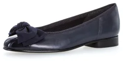 Gabor Ballerina Flats, Kitten Heel, Festliche Schuhe mit aufwendiger Schleife