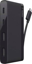Belkin - 4-port Usb-c Travel, Schwarz