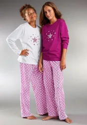 petite fleur Pyjama Set, 4 tlg. modischer Sternendruck auf den Shirts und Hosen