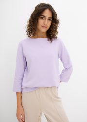 bonprix T-Shirt mit 3/4-Ärmeln, aus schwerer Baumwolle, in mehreren Grössen