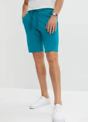 bonprix Sweat-Bermuda in Regular Fitpetrol 60Herren