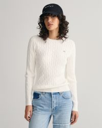 Gant - Pullover, für Damen, Weiss Größe M
