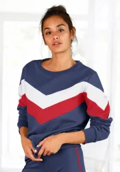 H.I.S Sweatshirt, im Coloblock-Design, Loungewear