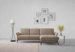sit&more Ecksofa »Fashion«, wahlweise mit Kopfteilverstellung und Vorziehsitz, motorisch
