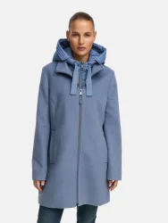 MANISA Wolljacke mit Kapuze mit herausnehmbarer Kapuze