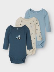 Name It - Body, 3er-Pack, 74, Beige