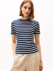 Tommy Hilfiger - T-Shirt, für Damen, Dunkelblau, Größe M