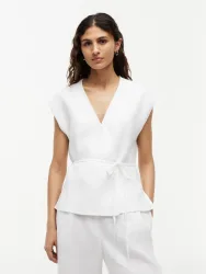 Tommy Hilfiger - Gilet, für Damen, Weiss, Größe 36