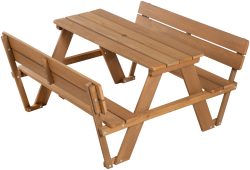 roba Kindersitzgruppe Picknick for 4 Outdoor Deluxe mit Rückenlehnen - weiß
