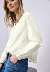 Bluse mit V