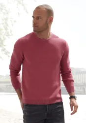 AUTHENTIC LE JOGGER Strickpullover mit Double-Layer Optik, Pullover aus reiner Baumwolle