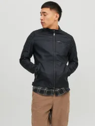 Jack & Jones Lederimitatjacke 