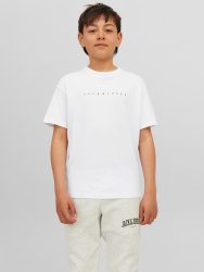 Jack & Jones Junior - T-Shirt, kurzarm, 164, Weiss