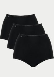 Sloggi - Multipack, Maxi Slips, für Damen, Black, Größe 40