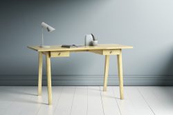 Woodman Schreibtisch »Peer«, im skandinavian Design, Tischbeine aus massiver Eiche