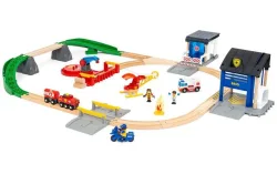 Brio, Brio - Polizei und Feuerwehr Set Deluxe, Multicolor