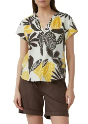 s.Oliver Kurzarmbluse mit All-Over Print