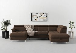 sit&more Wohnlandschaft, inklusive Kopfteilverstellung, wahlweise mit Bettfunktion und Bettkasten