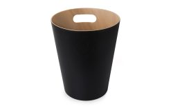 Umbra Woodrow Papierkorb schwarz