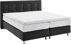 Westfalia Schlafkomfort Boxspringbett mit Knöpfen in Kristalloptik, wahlweise mit Topper