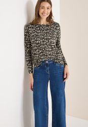 Cecil Langarmshirt mit grafischem Muster