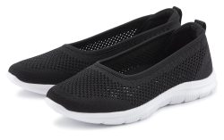 Lascana, LASCANA Ballerina, ultraleichter Sneaker aus leichtem Mesh mit weicher Innensohle