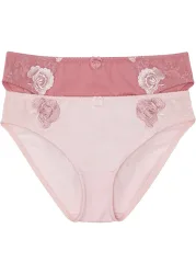 bonprix Slip Packung, 2 Stk. klassischer Stil, bequeme Passform, aus Polyamid und Elasthan