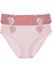 bonprix Slip Packung, 2 Stk. klassischer Stil, bequeme Passform, aus Polyamid und Elasthan