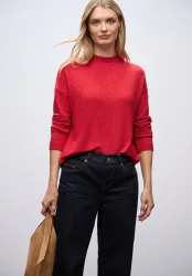 STREET ONE Langarmshirt mit Tunnelzug am Saum