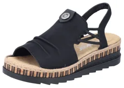 Rieker - Sandalen V7972, für Damen, Schwarz, Größe 37