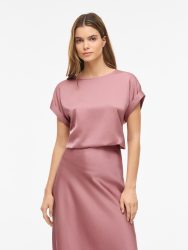 VILA - T-Shirt, für Damen, Dunkelrosa, Größe 36