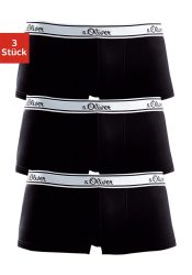 s.Oliver Hipster Packung, 3 Stk. knapp sitzende schöne Retro Pants aus Baumwollmischung