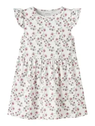 Name It - Kleid, Blumenmuster Kleid, 116, Weiss Bunt