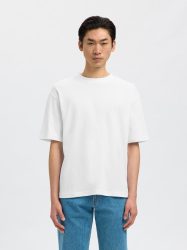 Selected - T-Shirt, für Herren, Weiss, Größe XL