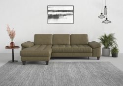 sit&more Ecksofa, Recamiere, mit oder ohne Bettfunktion, Bettkasten, Füsse wengefarben