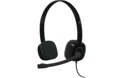 Logitech H151 Kopfhörer Verkabelt Kopfbügel Geräuschunterdrückung mit Mikrofon Schwarz mit Mikrofon