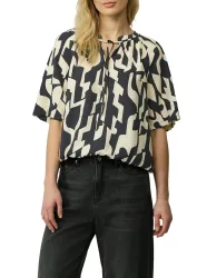 s.Oliver, s.Oliver Kurzarmbluse mit All-Over Print