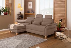 Home affaire Ecksofa »Palazzo«, incl. Sitztiefenverstellung, wahlweise mit Bettfunktion und Stauraum,Federkern