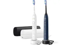 Philips Sonicare 7100 elektrische Schallzahnbürste Hx7429/01 Duopack weiss & mitternachtsblau 2 Stk