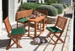 MERXX Gartentisch »Holz«, Eukalyptusholz, klappbar, 90x50 cm, braun