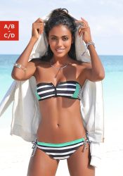 KangaROOS Bandeau-Top »Anita« mit Reissverschluss zwischen den Cups