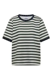 T-Shirt mit Rundhals und Leo-Details