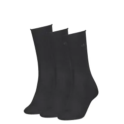 Calvin Klein - Socken, Waden 3 Pack, für Damen, Black, Größe 39-42